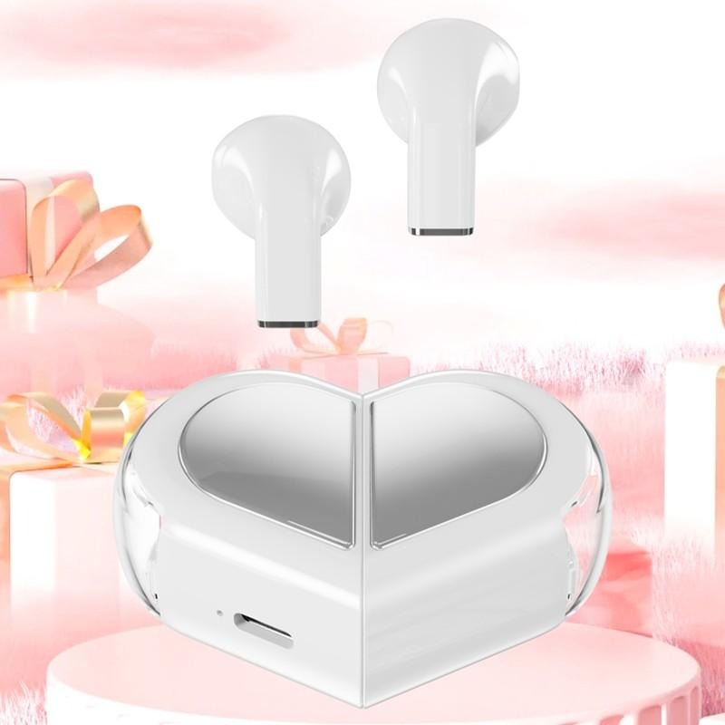 Audífonos bluetooth K-520, powerbank en forma de corazón - Imagen 5