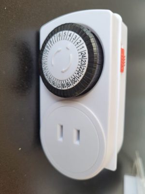 Apagador de aparatos electrónicos con tiempo programado, timer o temporizador