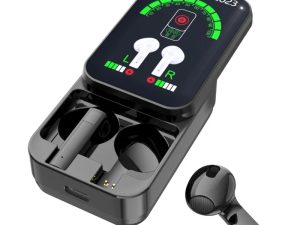Audifonos Bluetooth KT15Pro, powerbank digital, con pantalla led