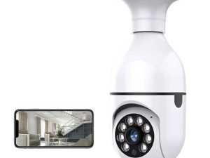 Cámara Ip BK-30, conexión por wifi, de enroscar como un bombillo.