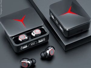 Audifonos Bluetooth M90, tapar corrediza, power bank digital