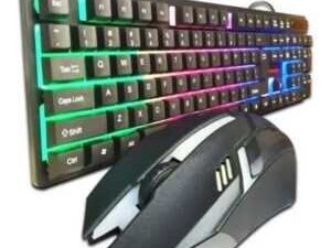 Teclado y mouse Gamer, luminosos, KR-6300tz