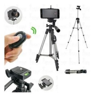 Tripode Dk 3888, con control bluetooth, para celular y camara